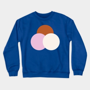 Three Scoops of Neapolitan Ice Cream Crewneck Sweatshirt